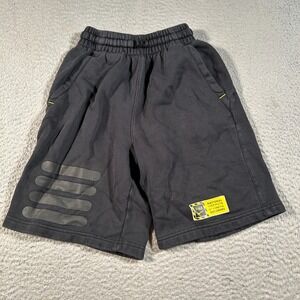 Nike‎ Sweat Shorts YOUTH Boys Large 19x6 Black Stretch Fleece Lined Athleisure